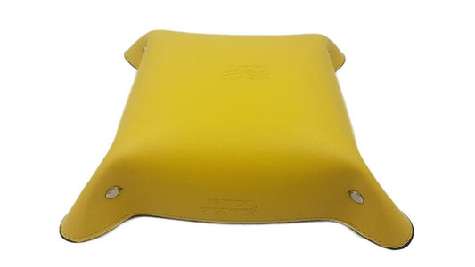 Svuotatasche colorato in vera Pelle foderato in pelle scamosciata - Lemon - ESPERANTOBELTS