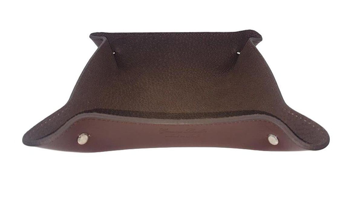 Svuotatasche in Cuoio Foderato in Pelle Scamosciata - Tamarindo - ESPERANTOBELTS