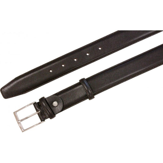 Cintura in vitello liscio tipo seta con due passanti con asola, altezza 35 mm - ESPERANTOBELTS