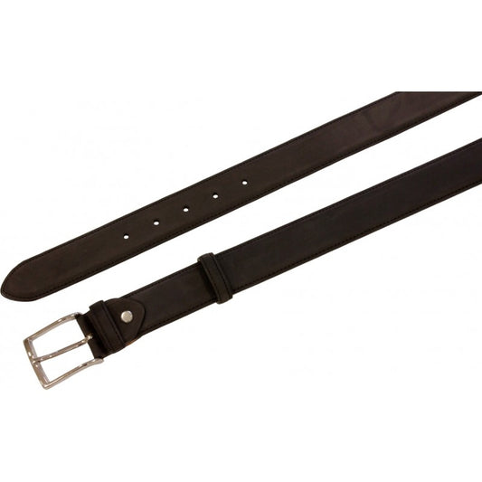 Cintura 3,5 cm in vitello Nabuk con fibbia anallergica - Moro - ESPERANTOBELTS