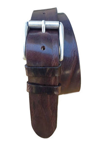 Cintura XXL 4 cm in cuoio di toro resistente con fibbia Vintage nichel free ( TAGLIE EXTRALUNGHE ) - ESPERANTOBELTS