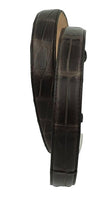 Carica l&#39;immagine nel visualizzatore di Gallery, Cintura 2,5 cm per donna in vero Coccodrillo Moro con fibbia Nichel free - ESPERANTOBELTS