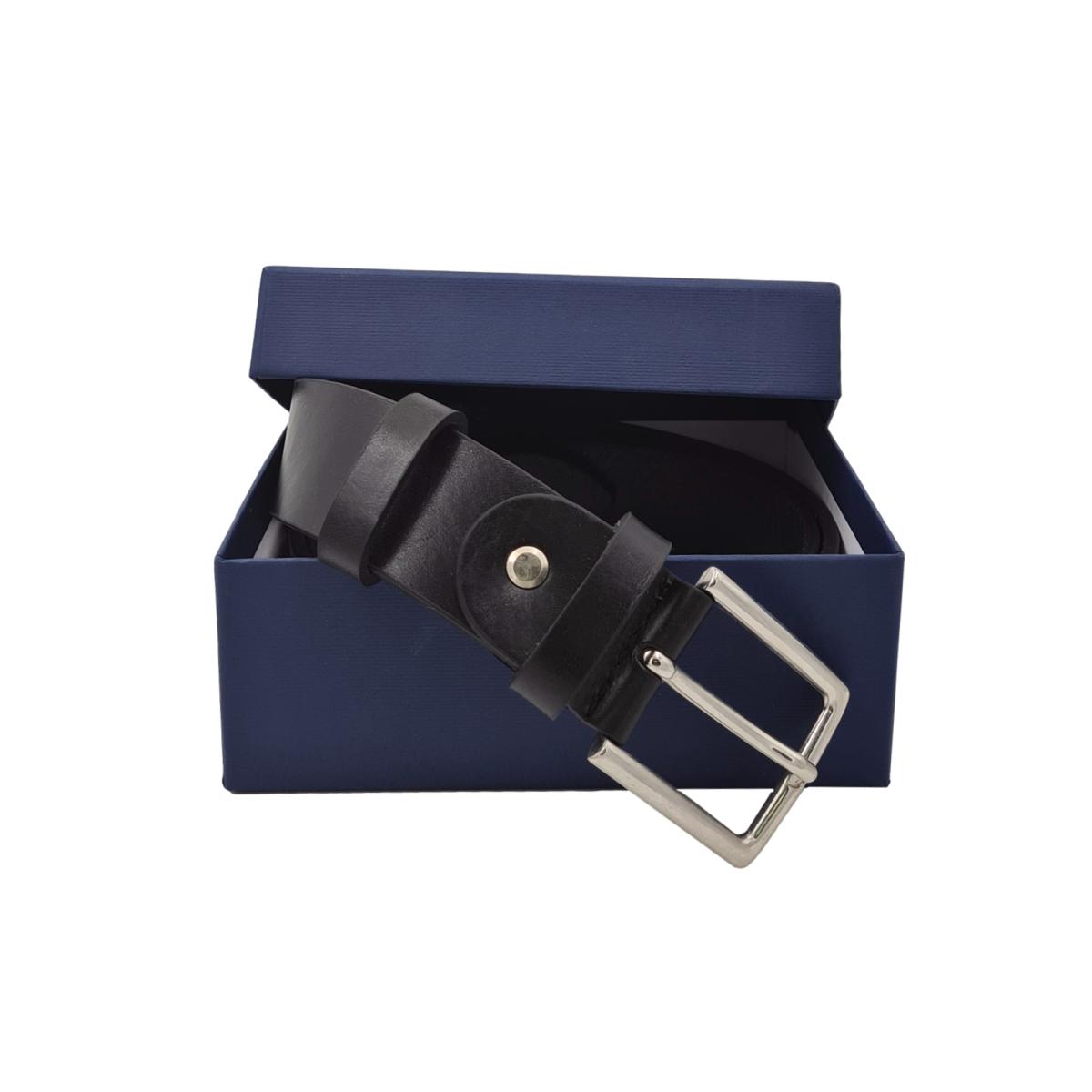 Cintura 3,5 cm in vero cuoio di toro spesso e resistente con fibbia anallergica - ESPERANTOBELTS