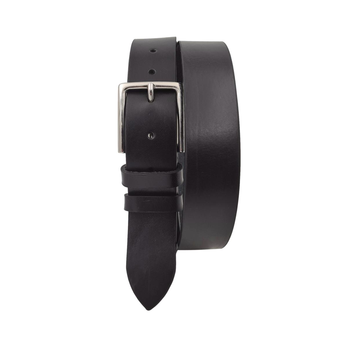 Cintura 3,5 cm in vero cuoio di toro spesso e resistente con fibbia anallergica - ESPERANTOBELTS