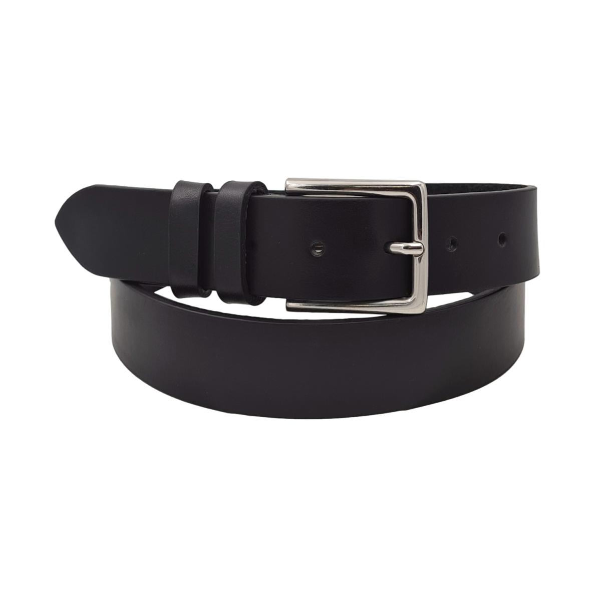 Cintura 3,5 cm in vero cuoio di toro spesso e resistente con fibbia anallergica - ESPERANTOBELTS