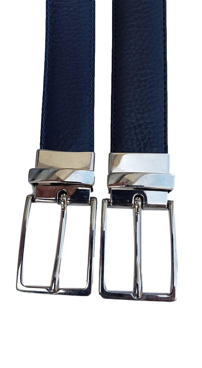 Cintura 3 cm Double Face  in vera pelle con fibbia Nichel free Girevole - ESPERANTOBELTS