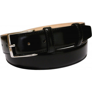 Cintura 3,5 cm in pelle lucida con due passanti con asola, Fibbia Nichel free e fodera Nabuk - ESPERANTOBELTS