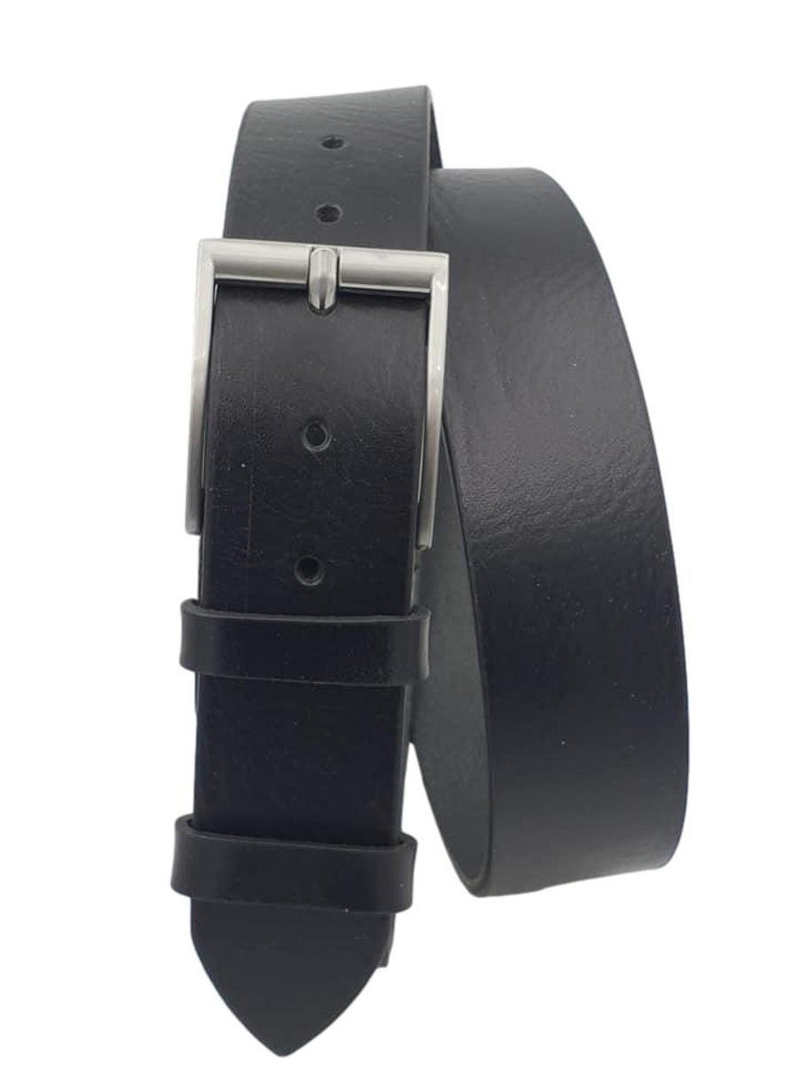 Cintura 4 cm in vero cuoio di toro Martellato con fibbia  anallergica