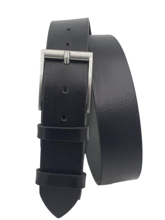 Cintura 4 cm in vero cuoio di toro Martellato con fibbia  anallergica