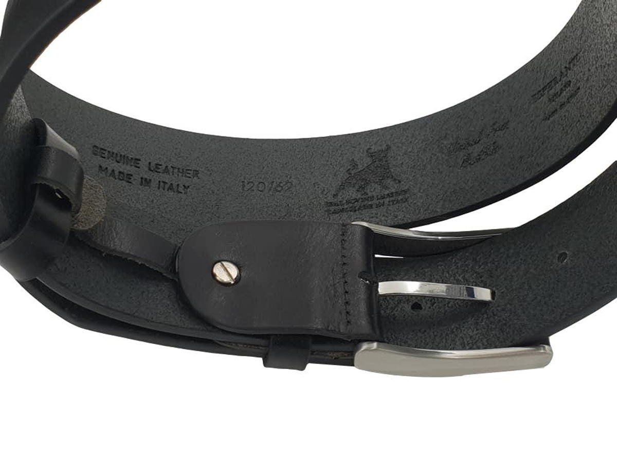 Cintura 4 cm in vero cuoio di toro Bottalato con fibbia  anallergica (VERSIONE REGALO)