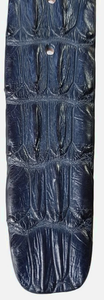 Cintura Blu 4 cm in Schiena di Coccodrillo con Fodera Nabuk e Fibbia Nichel free - ESPERANTOBELTS