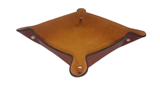 Svuotatasche in Cuoio Foderato in Pelle Scamosciata - Marrone Anticato - ESPERANTOBELTS