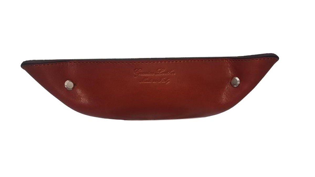 Svuotatasche in Cuoio Foderato in Pelle Scamosciata - Marrone Anticato - ESPERANTOBELTS