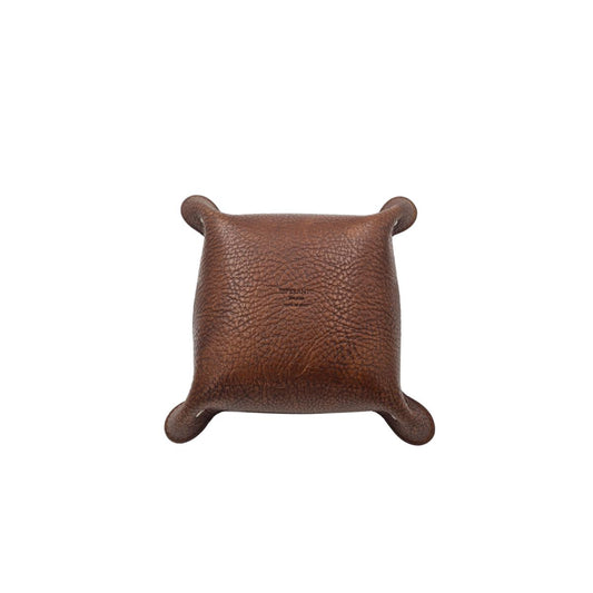 Svuotatasche Fatto a Mano in Vero Cuoio Resistente con Interno Scamosciato - Rovere - ESPERANTOBELTS