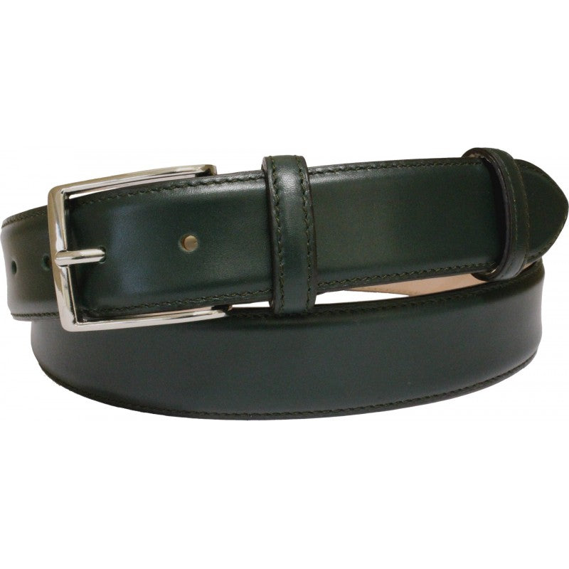 Cintura in vitello liscio tipo seta con due passanti con asola, altezza 35 mm - ESPERANTOBELTS