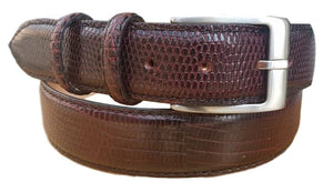 Cintura 3,5 cm in Vera Iguana con fodera Nabuk e fibbia Nichel free - ESPERANTOBELTS