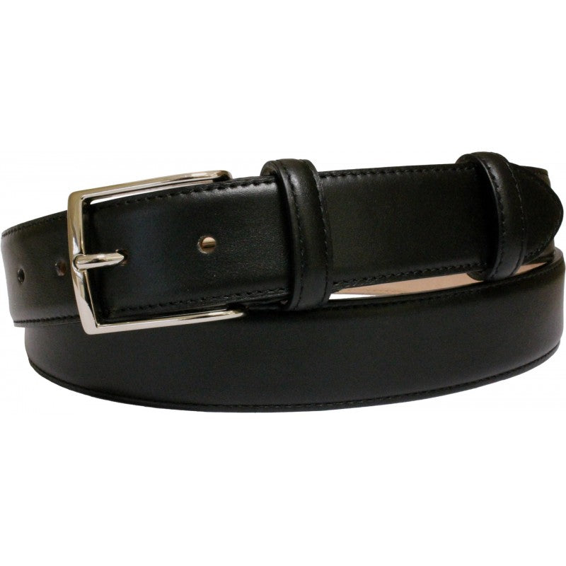 Cintura in vitello liscio tipo seta con due passanti con asola, altezza 35 mm - ESPERANTOBELTS