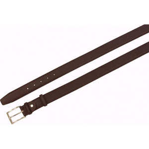 Cintura 3,5 cm in vera pelle stampata Saffiano Marrone con fibia anallergica