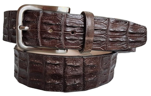 Cintura Moro 4 cm in Schiena di Coccodrillo con Fodera Nabuk e Fibbia Nichel free - ESPERANTOBELTS
