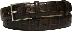 Cintura 3,5 cm Stampato Coda Coccodrillo con fodera in Pelle bovina e Fibbia Nichel free - ESPERANTOBELTS