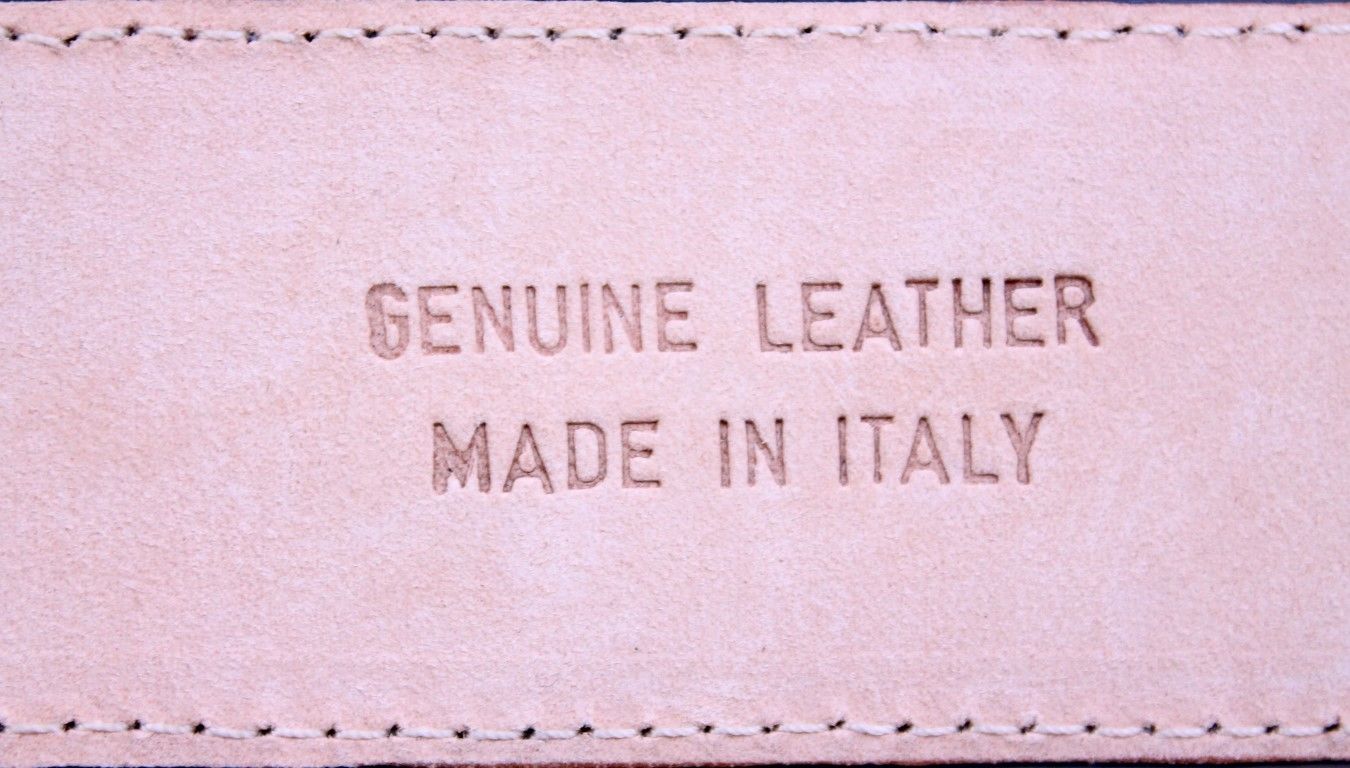 Cintura Arancione da Donna in Vitello 2,5 cm fodera in pelle, accorciabile