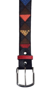 Cintura 4 cm in Coccodrillo ,Pitone e pelle con fodera Nabuk e fibbia Nichel free - ESPERANTOBELTS