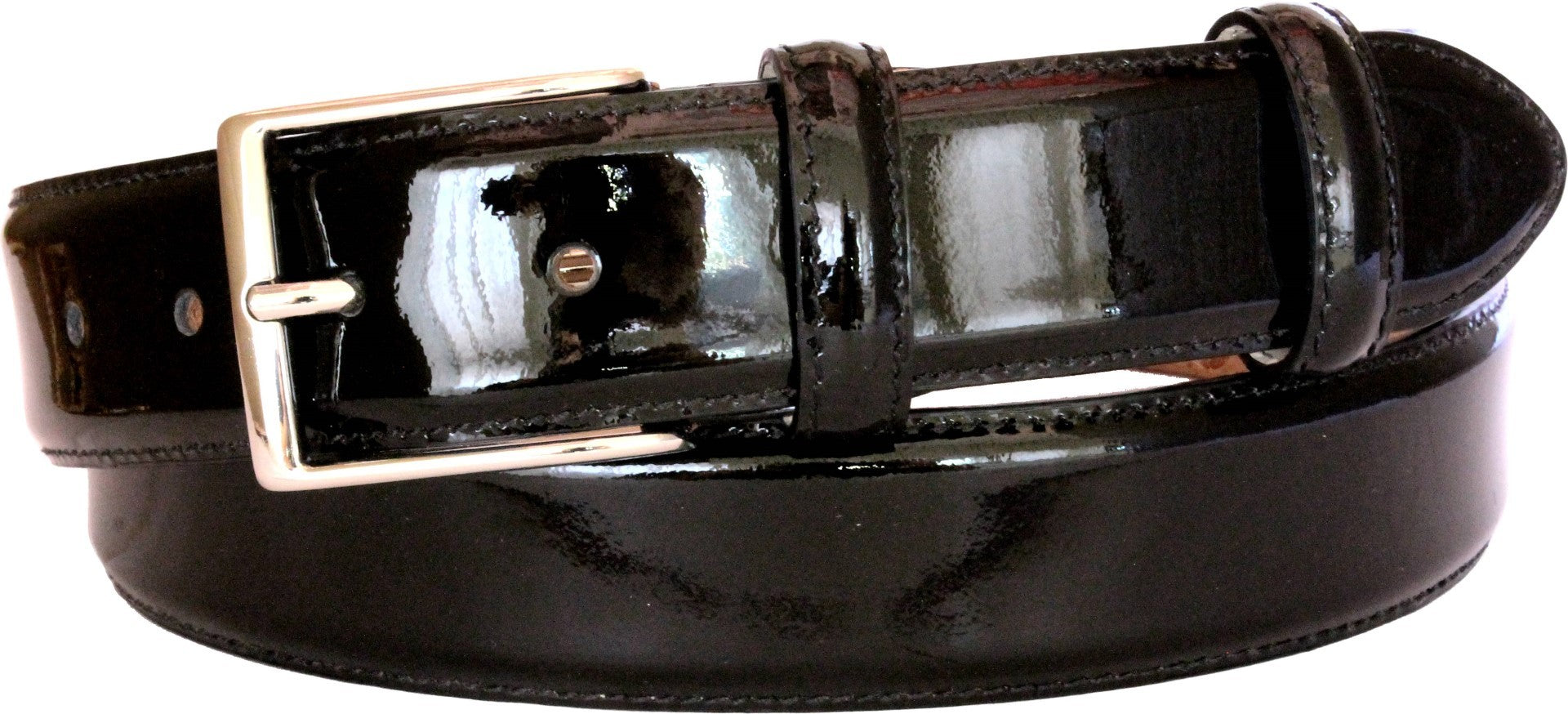 Cintura 3,5 cm da Cerimonia  in pelle Lucida con Fodera Nabuk e fibbia Nichel free - ESPERANTOBELTS