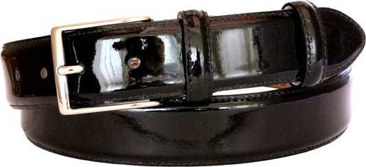 Cintura 3,5 cm da Cerimonia  in pelle Lucida con Fodera Nabuk e fibbia Nichel free - ESPERANTOBELTS